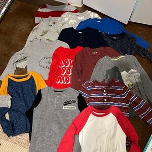 Large Lot Long Sleeves - 5T (14 shirts)